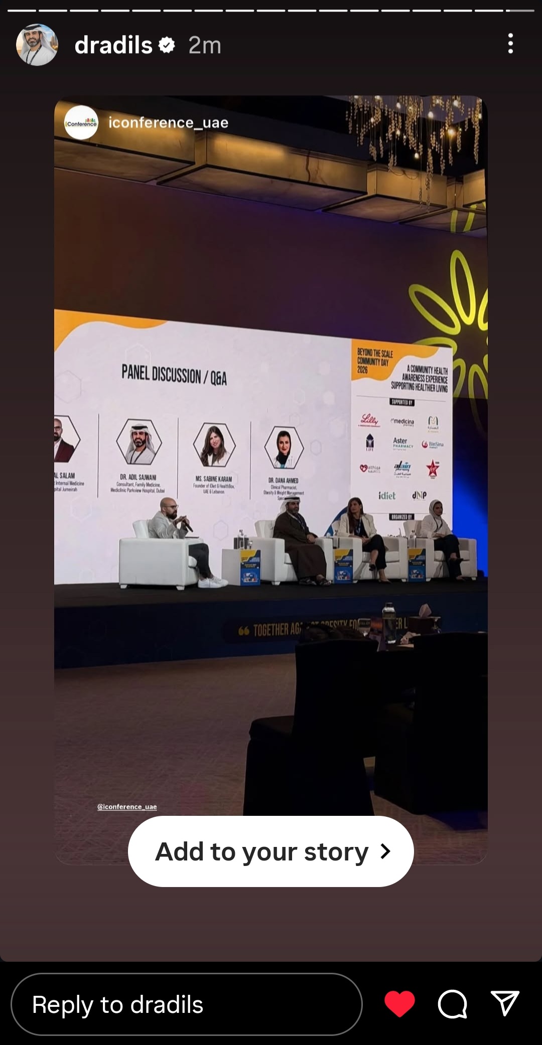 Dr. Adil During Event